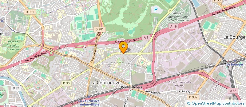 localisation de l'entreprise S.T.L.D à LA COURNEUVE