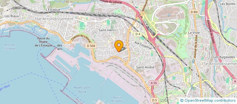 localisation de l'entreprise S T L N  MARSEILLE 16EME