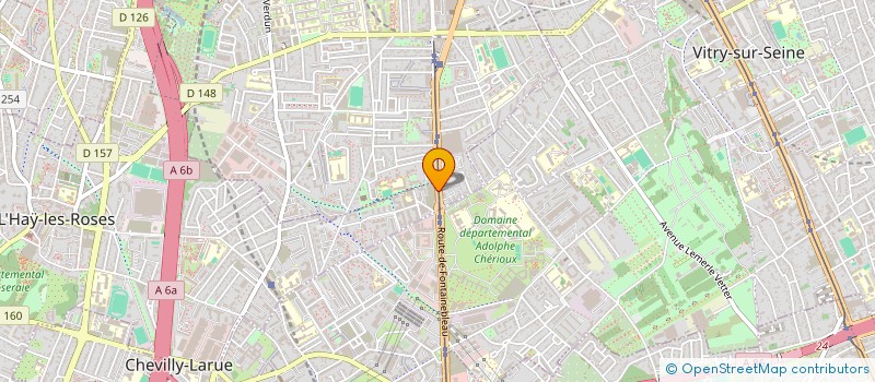 localisation de l'entreprise S.T.L.V  SOC TRANSPORT LOCATION VEHICULE  L'HAY-LES-ROSES