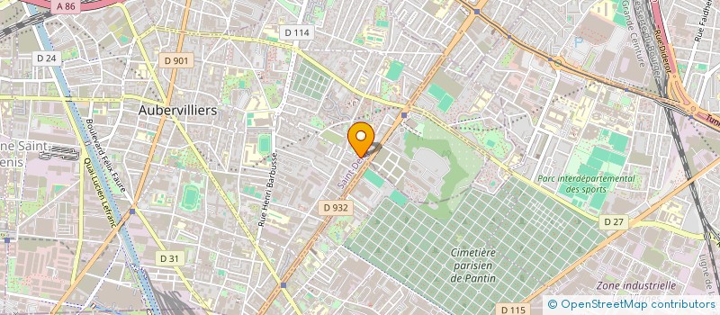 localisation de l'entreprise S.T. LUXE à AUBERVILLIERS