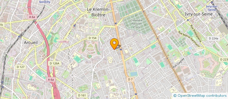 localisation de l'entreprise S.T.M à VILLEJUIF