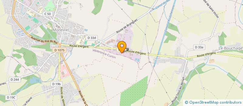 localisation de l'entreprise S T M  MORESTEL