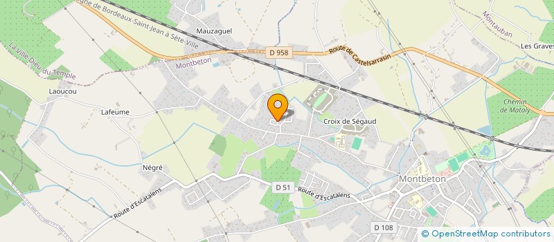 localisation de l'entreprise S T M  MONTBETON