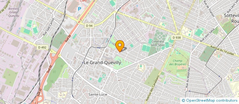 localisation de l'entreprise S.T.M  LE GRAND-QUEVILLY