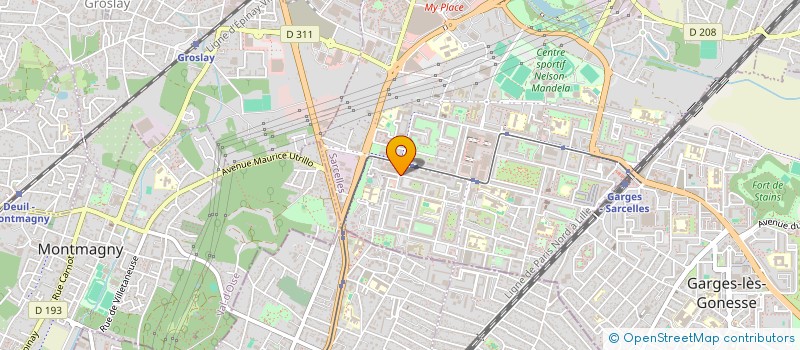 localisation de l'entreprise S.T.M.B. à SARCELLES