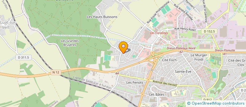 localisation de l'entreprise S.T.M.C à DREUX