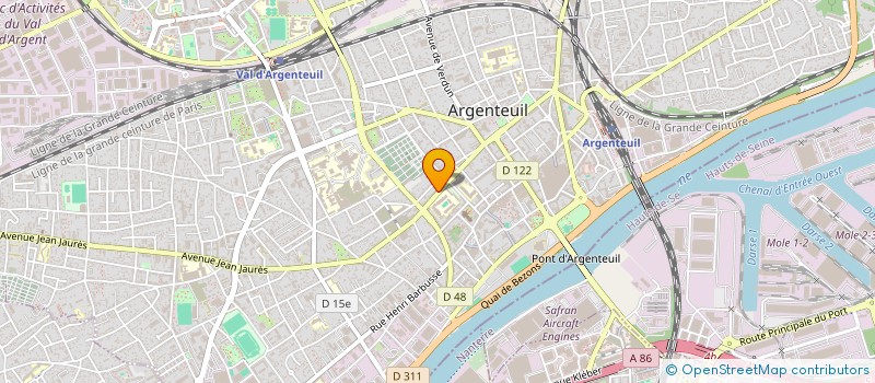 localisation de l'entreprise S T M G  ARGENTEUIL