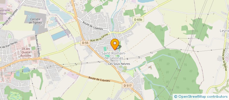 localisation de l'entreprise S.T.M.- SERVICE TUYAUTERIE MAINTENANCE  CREMIEU