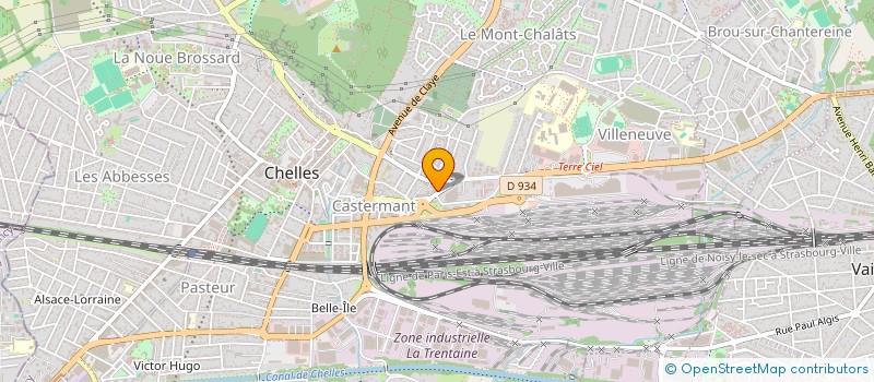 localisation de l'entreprise S.T. MEUBLE à CHELLES