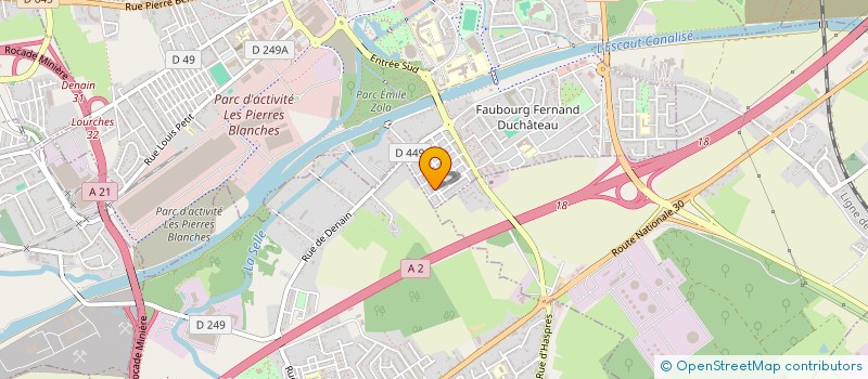 localisation de l'entreprise S.T.N.I  DENAIN