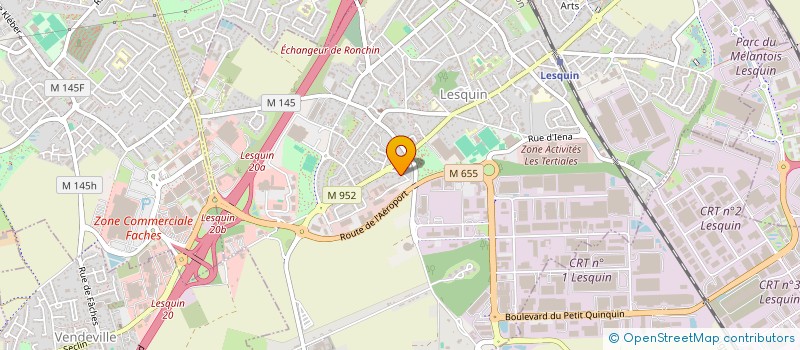 localisation de l'entreprise S.T.N. SOCIETE DE TRANSPORTS DU NORD à LESQUIN