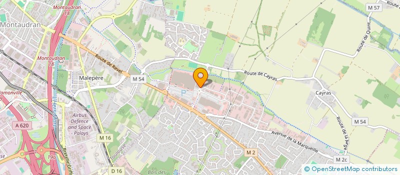 localisation de l'entreprise S.T.O.  SAINT-ORENS-DE-GAMEVILLE