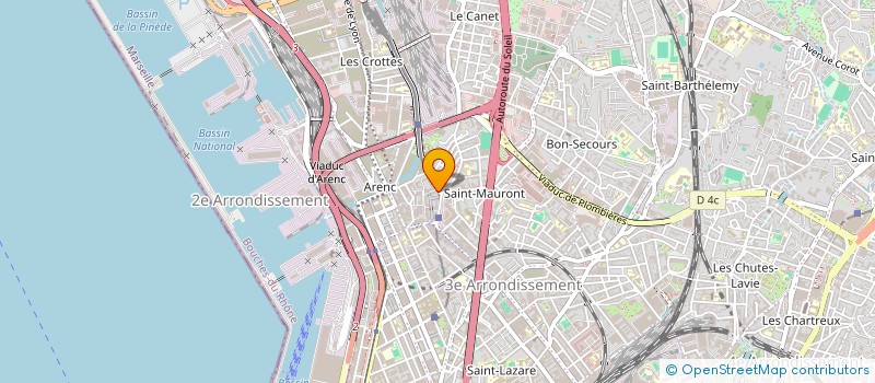 localisation de l'entreprise S.T.P 13  MARSEILLE