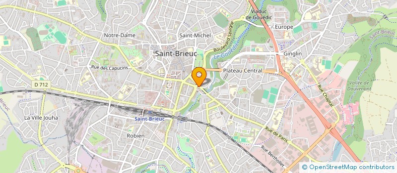 localisation de l'entreprise S.T.P. 22 à SAINT-BRIEUC