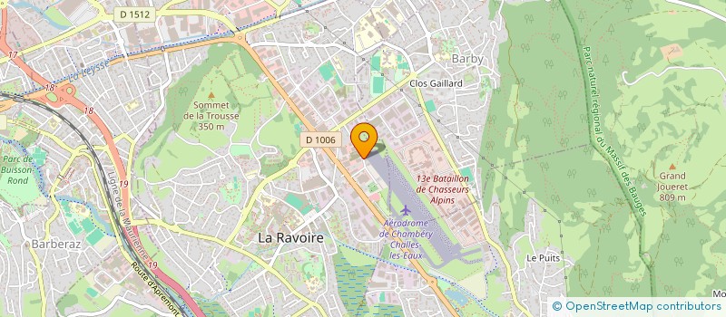 localisation de l'entreprise S T P 3 V à LA RAVOIRE