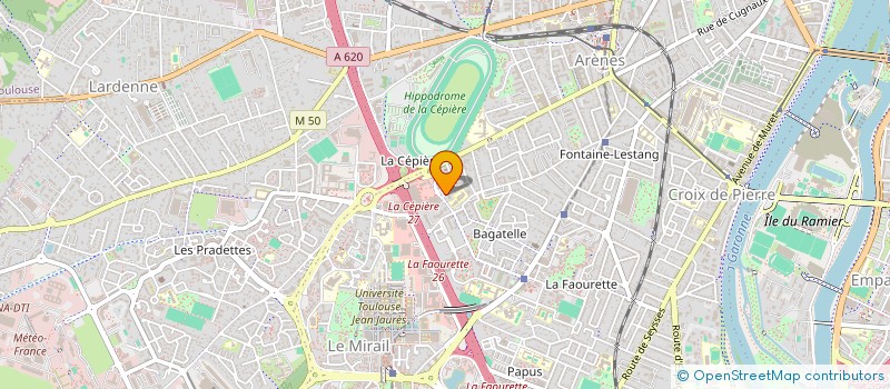 localisation de l'entreprise S.T.P.  TOULOUSE