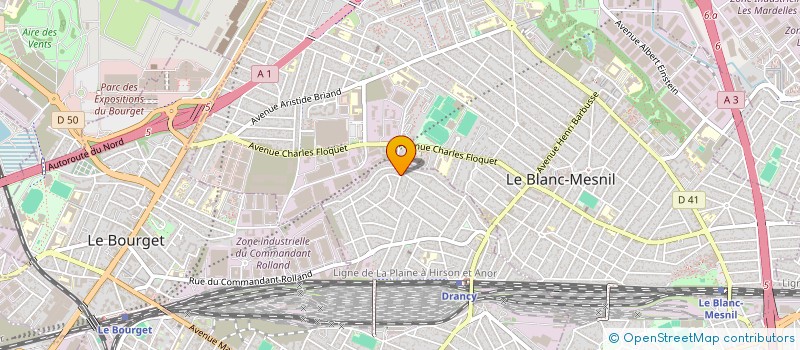 localisation de l'entreprise S.T.P à DRANCY
