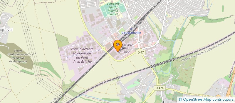 localisation de l'entreprise S.T.P.E. à GOUSSAINVILLE