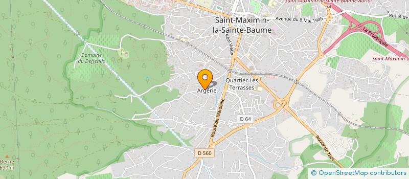 localisation de l'entreprise S.T.P.M à SAINT-MAXIMIN-LA-SAINTE-BAUME