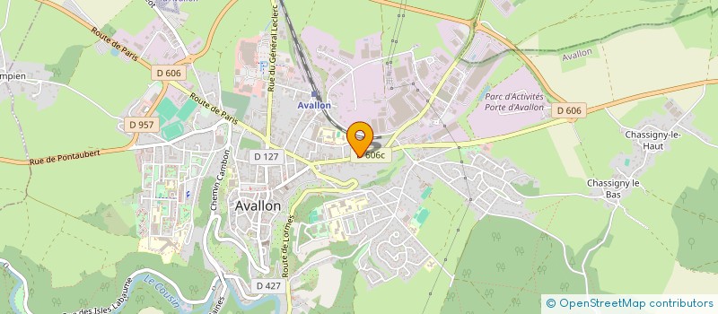 localisation de l'entreprise S.T.P MEDICAL à AVALLON