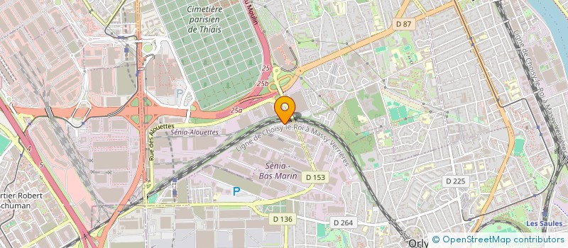 localisation de l'entreprise S.T.P.SOC DE TRANSPORTS PARISIENS à THIAIS