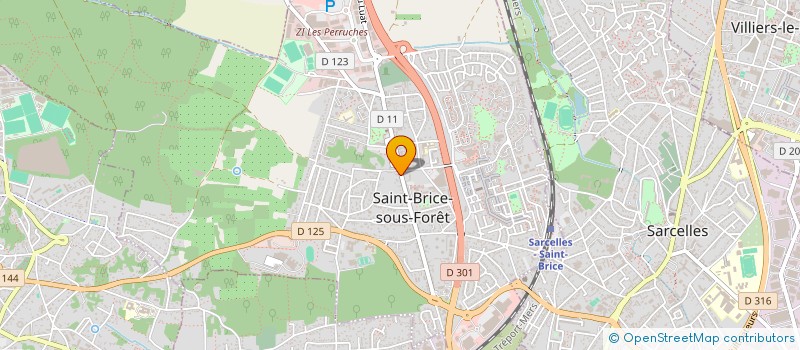 localisation de l'entreprise S.T.P TOITURE à SAINT-BRICE-SOUS-FORET