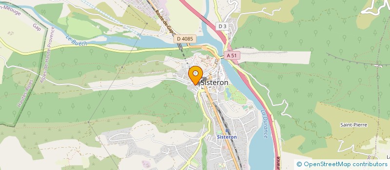 localisation de l'entreprise S T PNEUS AUTO  SISTERON