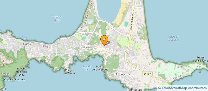 localisation de l'entreprise S.T.R. à HYERES