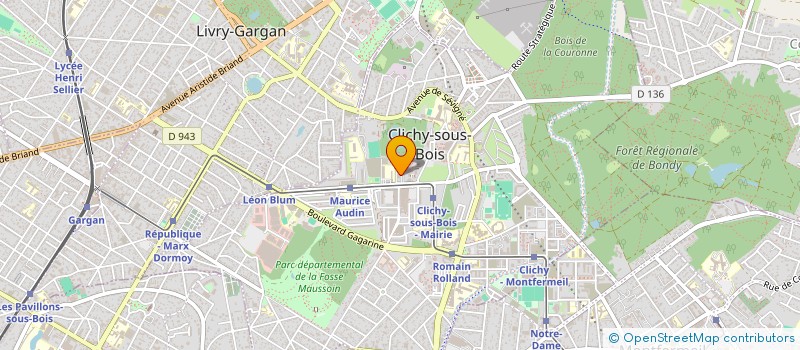 localisation de l'entreprise S.T.R. à CLICHY-SOUS-BOIS