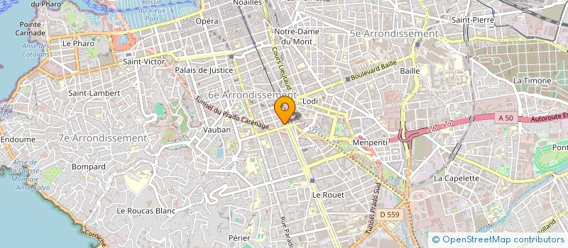 localisation de l'entreprise S.T.R à MARSEILLE