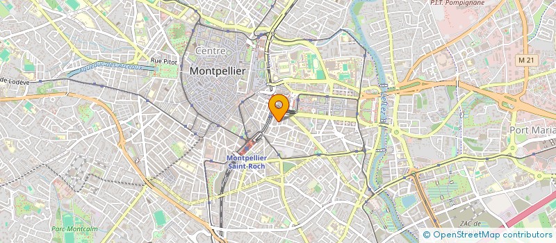 localisation de l'entreprise S T R M à MONTPELLIER