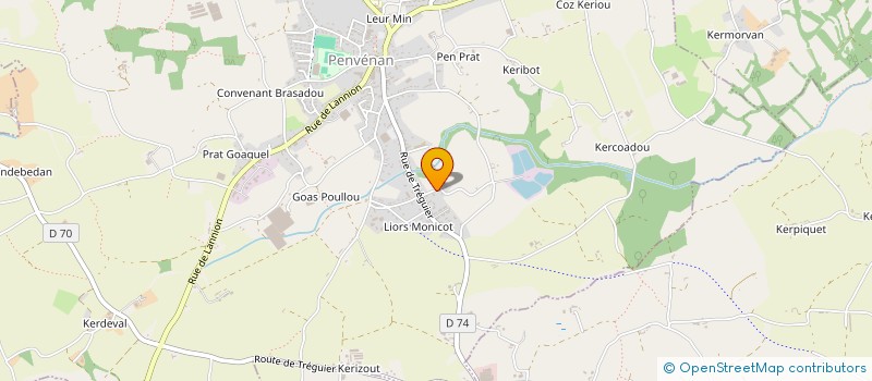 localisation de l'entreprise S & T  RENOVATION  PENVENAN