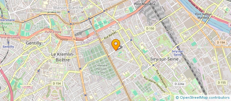 localisation de l'entreprise S.T.S. à IVRY-SUR-SEINE