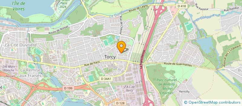 localisation de l'entreprise S.T.S  NOISIEL