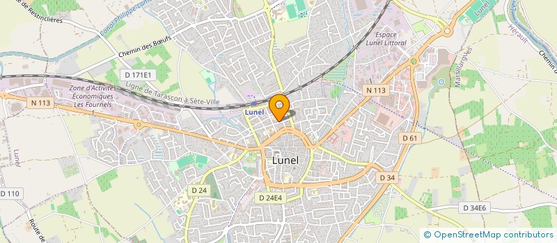 localisation de l'entreprise S.T.T. à LUNEL