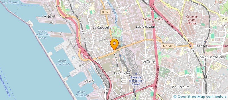 localisation de l'entreprise S.T.T.B à MARSEILLE