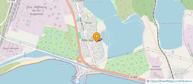 localisation de l'entreprise S.T.T.I à FOS-SUR-MER