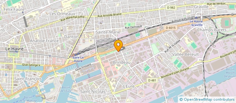 localisation de l'entreprise S.T.V. à LE HAVRE