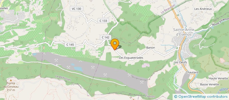 localisation de l'entreprise S.T.V  EVENOS