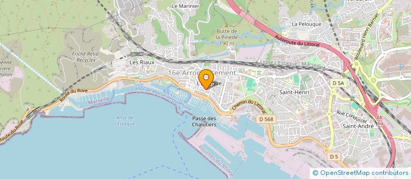 localisation de l'entreprise S.TAXI 13016  MARSEILLE