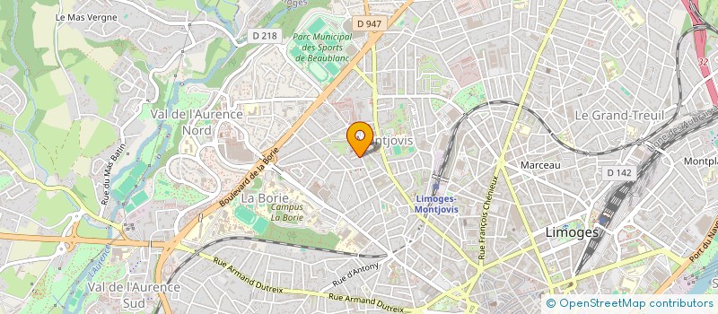 localisation de l'entreprise S TEAM à LIMOGES