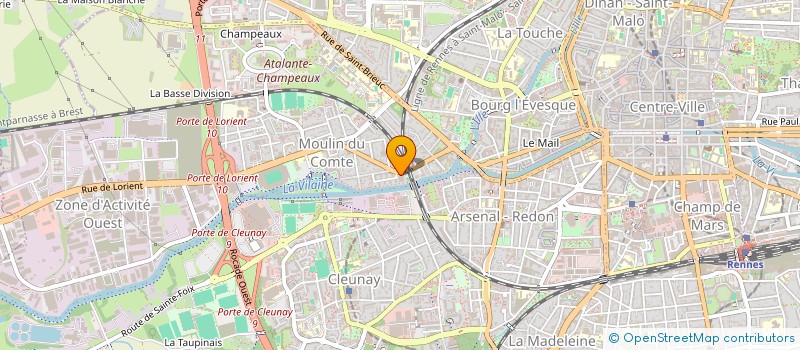 localisation de l'entreprise S.TELECOM à RENNES