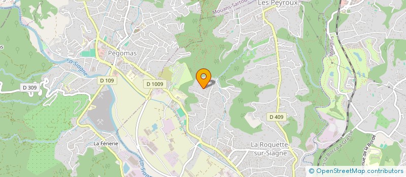 localisation de l'entreprise S'TRACE à LA ROQUETTE-SUR-SIAGNE