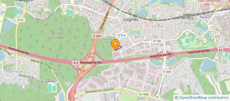 localisation de l'entreprise S. TRANS EXPRESS à LOGNES