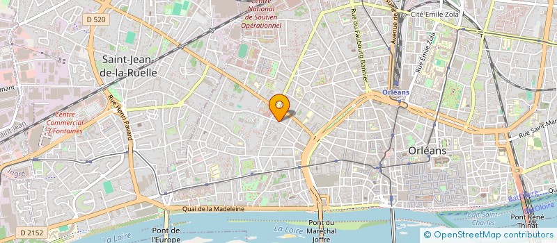 localisation de l'entreprise S-TRONIC ENERGIE à ORLEANS