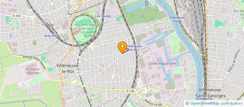 localisation de l'entreprise S.U.B  VILLENEUVE-LE-ROI
