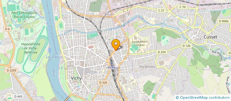 localisation de l'entreprise S.U.D à VICHY