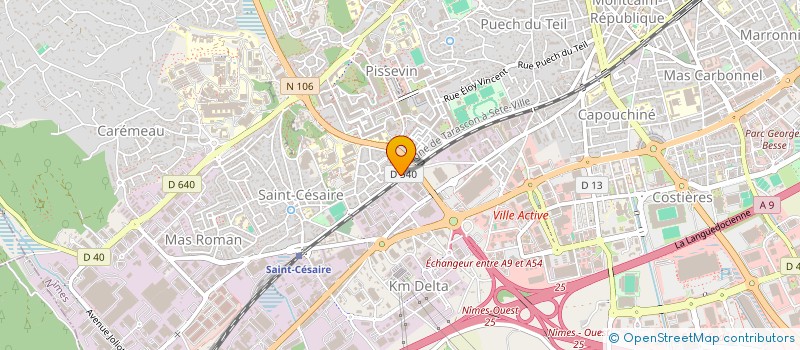 localisation de l'entreprise S.U.N. ENTENTE NIMOISE D ATHLETISME  NIMES