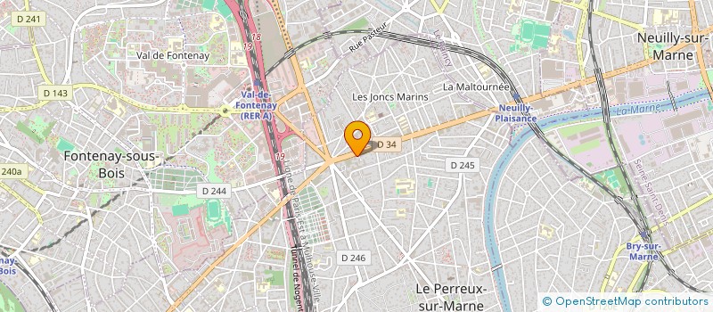 localisation de l'entreprise S.U.R IMMOBILIER à LE PERREUX-SUR-MARNE