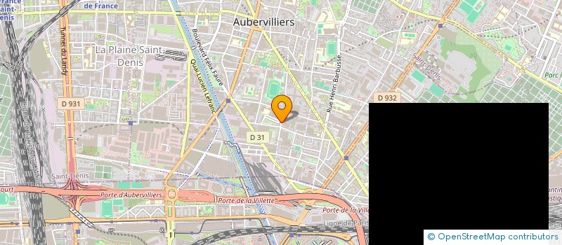 localisation de l'entreprise S U SARL  AUBERVILLIERS